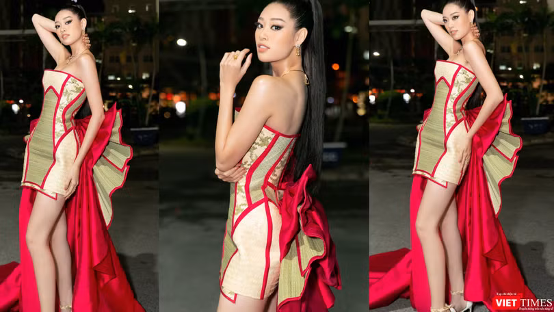 Hoa hậu Khánh Vân bộ trang phục đặc biệt của NTK Nguyễn Tiến Truyển