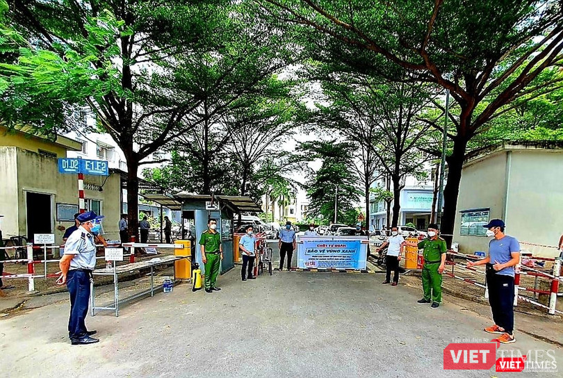 Chốt bảo vệ vùng xanh ở khu dân cư Sun View - TP Thủ Đức