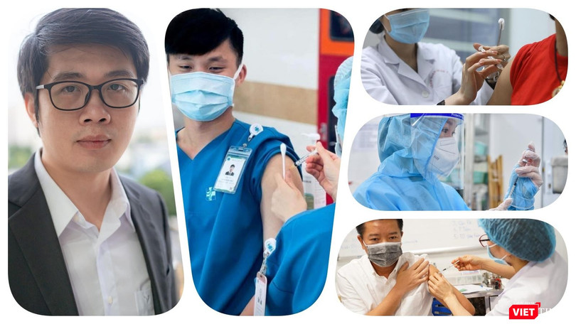 TS Bùi Lê Minh – Trưởng Ngành Công nghệ Sinh học (Viện Kỹ thuật Công nghệ cao, Đại học Nguyễn Tất Thành) trả lời phỏng vấn của VietTimes về vaccine Nanocovax, cho rằng cần có bằng chứng trực tiếp để làm cơ sở cấp phép. Ảnh: Hòa Bình