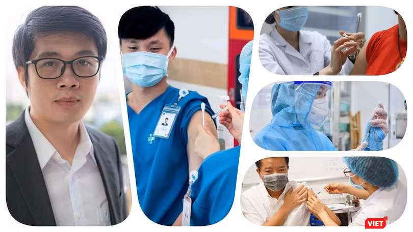 TS Bùi Lê Minh – Trưởng Ngành Công nghệ Sinh học (Viện Kỹ thuật Công nghệ cao, Đại học Nguyễn Tất Thành) trả lời phỏng vấn của VietTimes về vaccine Nanocovax, cho rằng cần có bằng chứng trực tiếp để làm cơ sở cấp phép. Ảnh: Hòa Bình