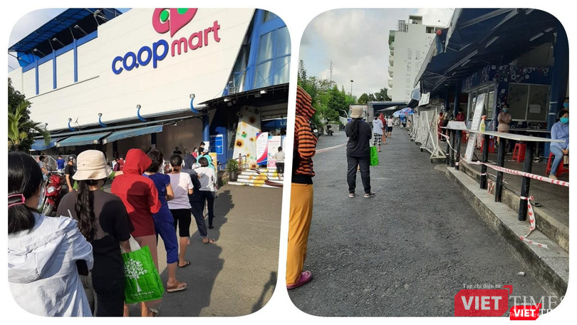 Người dân xếp hàng trung bình mất 1 giờ đồng hồ dưới nắng