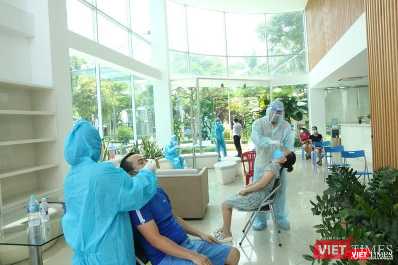 Tổ chức lấy mẫu xét nghiệm tầm soát COVID-19 tại TP Thủ Đức khu vực II. Nguồn: Trung tâm Y tế TP Thủ Đức