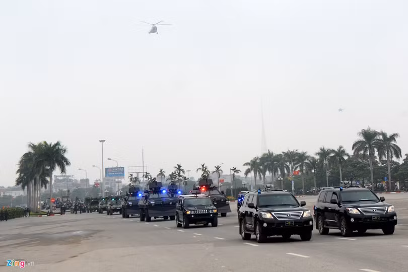 Buổi sơ duyệt có khoảng 5.200 cán bộ, chiến sĩ lực lượng vũ trang,125 ôtô, môtô đặc chủng và trực thăng, khoảng 100 ôtô chở quân của nhiều đơn vị vũ trang khác nhau trong ngành Công an cùng sự phối hợp của Bộ Tư lệnh Thủ đô.