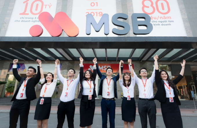 Nhân viên MSB được tạo điều kiện để phát triển, sáng tạo và thăng tiến. Ảnh: MSB
