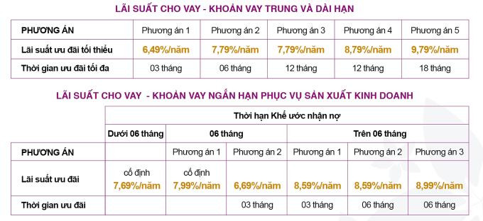 Các gói ưu đãi lãi suất tại Bắc Á. Các gói ưu đãi lãi suất tại Bắc Á.