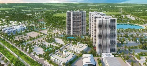 Phối cảnh không gian sống xanh tại dự án Imperia Smart City.