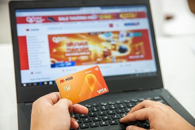 Mua sắm trực tuyến qua thẻ tín dụng của MSB. Ảnh: MSB Mua sắm trực tuyến qua thẻ tín dụng của MSB. Ảnh: MSB
