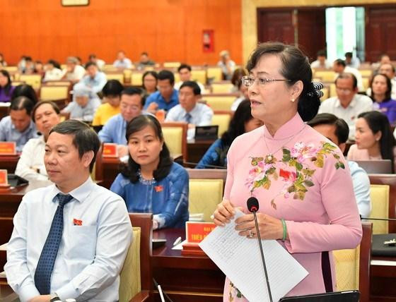 Đại biểu Nguyễn Thị Quyết Tâm phát biểu tại kỳ họp. Ảnh: Việt Dũng