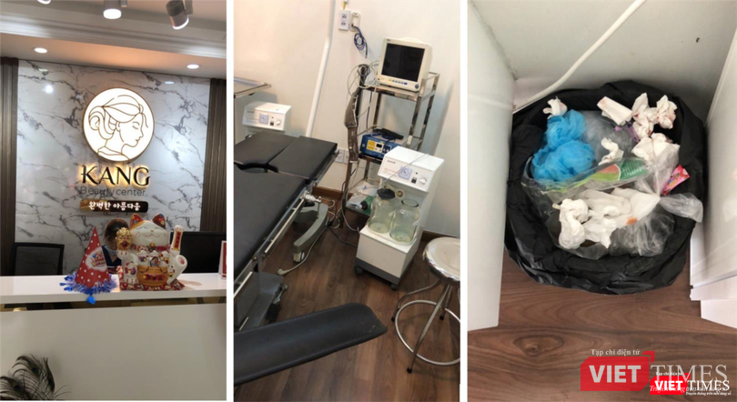 Cơ sở dịch vụ thẩm mỹ “Kang Beauty Center” trên địa bàn quận 10 có 3 phòng mổ ngang nhiên phẫu thuật thẩm mỹ trái phép (Ảnh: SYT) Cơ sở dịch vụ thẩm mỹ “Kang Beauty Center” trên địa bàn quận 10 có 3 phòng mổ ngang nhiên phẫu thuật thẩm mỹ trái phép (Ảnh: SYT)