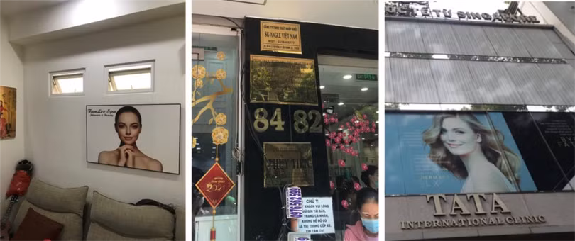 TP.HCM vừa phát hiện thêm 3 cơ sở vi phạm pháp luật trong hành nghề dịch vụ thẩm mỹ và chuyên khoa thẩm mỹ tại các địa bàn quận Bình Thạnh, quận 1 và quận 10 (Ảnh: SYT) 