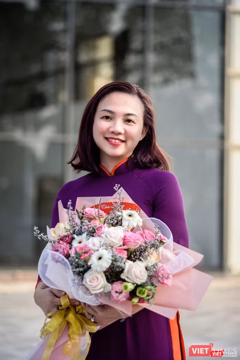 Bà Huỳnh Đinh Thái Linh tại WTC Binh Duong New City – nơi diễn ra sự kiện Ngày Công nghiệp EU (Ảnh: TB)