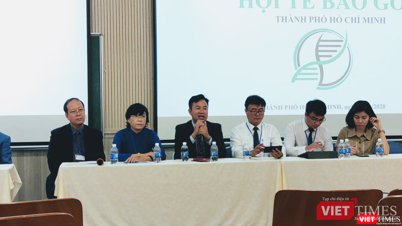 BS Đỗ Xuân Trường phát biểu tại buổi ra mắt Ban chấp hành mới (nhiệm kỳ 2020-2025) Hội Tế bào gốc TP.HCM - Ảnh: Hoà Bình