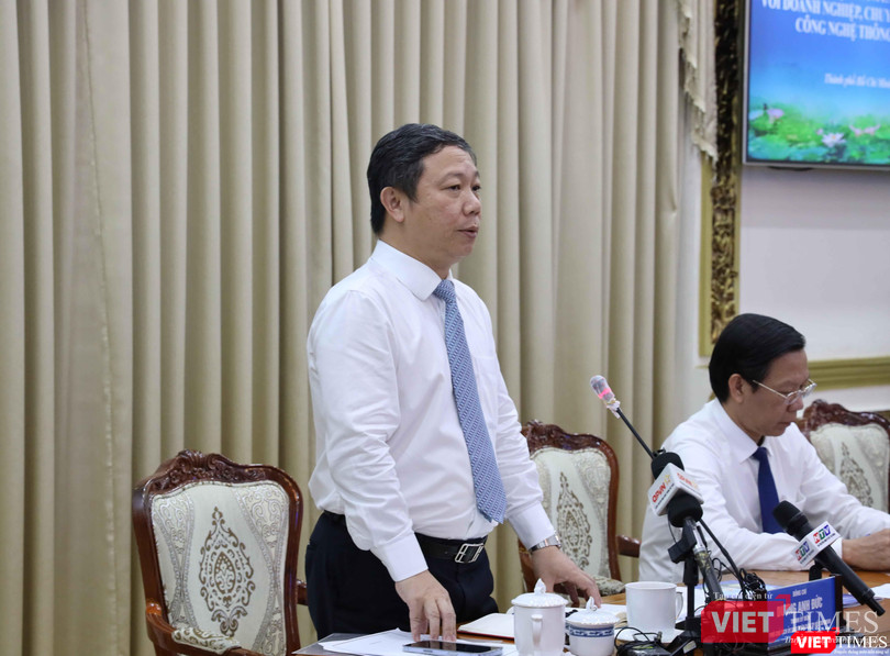 Phó Chủ tịch UBND TP.HCM Dương Anh Đức phát biểu tại hội nghị Phó Chủ tịch UBND TP.HCM Dương Anh Đức phát biểu tại hội nghị