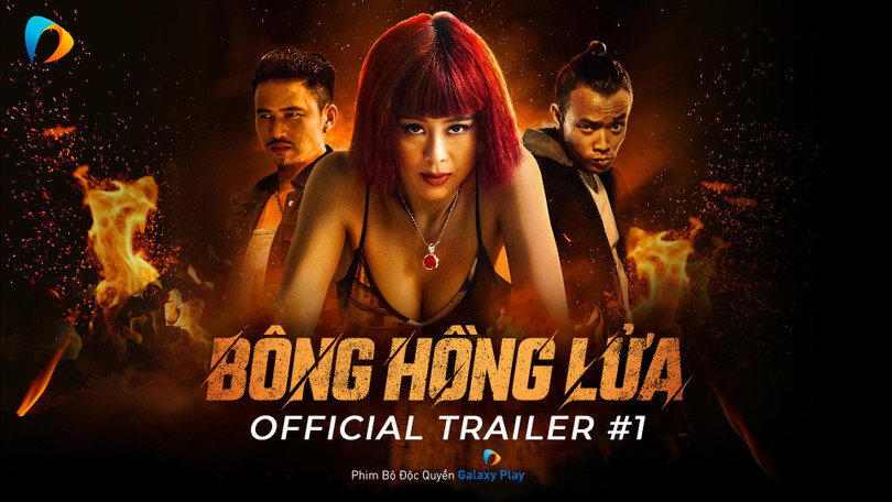 Poster phim "Bông hồng lửa" vừa chính thức ra mắt trên Galaxy Play