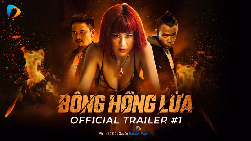 Poster phim "Bông hồng lửa" vừa chính thức ra mắt trên Galaxy Play