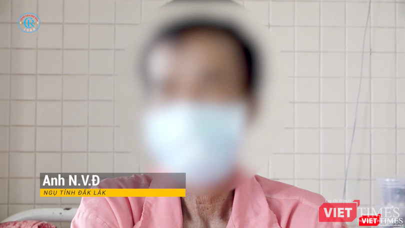 Bệnh nhân N.V.Đ ngụ tại tỉnh Đăk Lăk về điều trị tại BV Chợ Rẫy