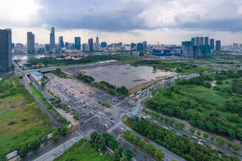 Khu đất dự án Eco Smart City Thủ Thiêm. Nguồn: Lottethuthiem