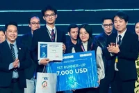 Volterra - Startup đến từ Đà Nẵng đoạt Giải Á quân Cuộc thi TECHFEST Việt Nam 2025. Ảnh Thanh Thảo.