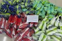 Số giày giả thương hiệu Nike được Đội Quản lý thị trường số 7, Chi cục Quản lý thị trường TP Đà Nẵng phát hiện và tạm giữ.