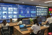 Một góc Trung tâm điều hành thông minh IOC Đà Nẵng.
