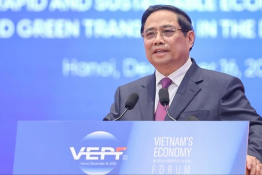 Thủ tướng Phạm Minh Chính phát biểu tại Diễn đàn Kinh tế Việt Nam 2025, triển vọng 2026.