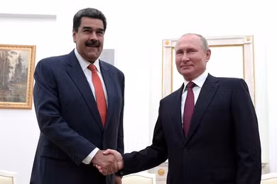 Tổng thống Nga Vladimir Putin gặp Tổng thống Venezuela Nicolas Maduro tại Moscow vào ngày 25/9/2019. Ảnh: Getty.