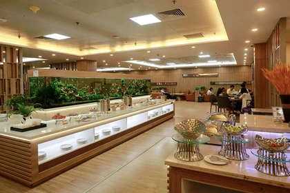 Một góc phòng chờ thương gia tại Nhà ga T1, Cảng hàng không quốc tế Đà Nẵng vừa được nâng cấp