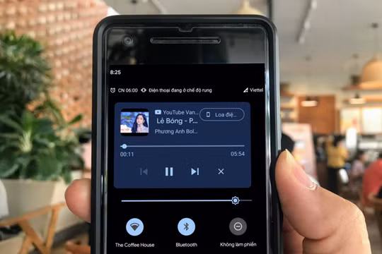 Cách bật trình điều khiển phát nhạc trên trình đơn cài đặt nhanh của Android 11 beta