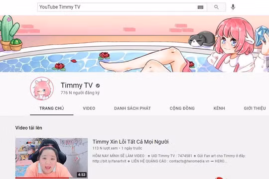 TimmyTV ẩn toàn bộ nội dung độc hại, đăng video xin lỗi để “tránh bão”