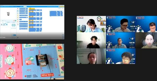 Học sinh Phú Thọ, TP.HCM trải nghiệm thực tế với robot giáo dục và ngôn ngữ lập trình
