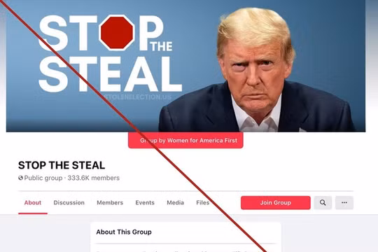 Tin giả tràn ngập, Facebook phải xóa nhóm ủng hộ ông Trump