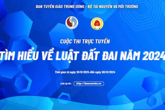 Cuộc thi trắc nghiệm tìm hiểu về Luật Đất đai năm 2024 nhận được đông đảo sự ủng hộ của người dân.