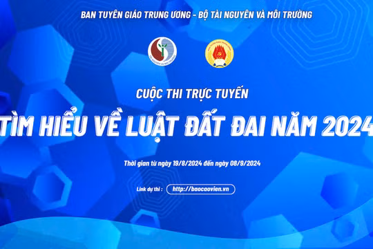 Cuộc thi trắc nghiệm tìm hiểu về Luật Đất đai năm 2024 nhận được đông đảo sự ủng hộ của người dân.