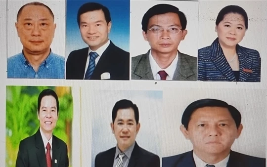 Cơ quan CSĐT Bộ Công an đang truy nã 7 bị can trên.