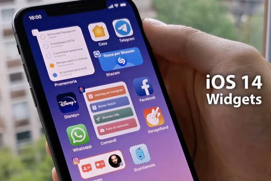 Widgets trên màn hình chính