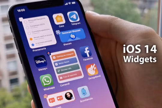 Widgets trên màn hình chính