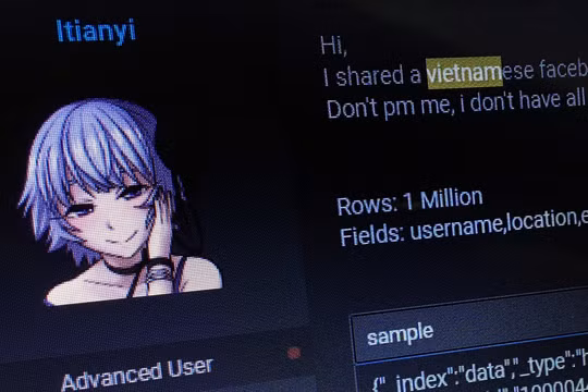 Hàng triệu tài khoản Facebook người dùng Việt bị hacker phát tán