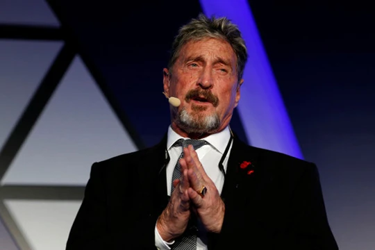 John McAfee. Ảnh: Reuters.