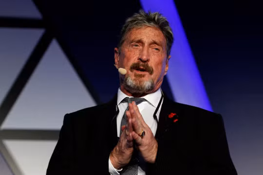 John McAfee. Ảnh: Reuters.