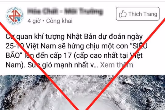 Tin giả về bão lũ miền Trung lan truyền khắp Facebook