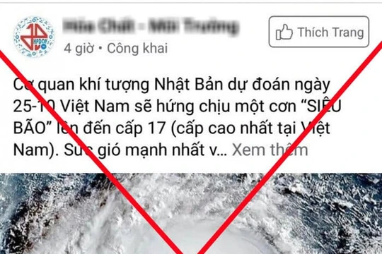 Tin giả về bão lũ miền Trung lan truyền khắp Facebook