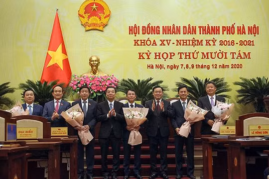 Hà Nội phân công nhiệm vụ Chủ tịch và 6 Phó Chủ tịch TP