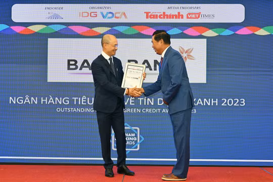 Bac A Bank nhận giải thưởng về tín dụng xanh