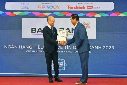 Bac A Bank nhận giải thưởng về tín dụng xanh