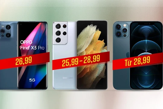 Find X3 Pro đọ cấu hình Galaxy S21 Ultra và iPhone 12 Pro Max