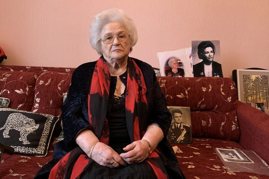 Brok-Beltsova trong căn hộ ở ngoại ô Moskva hôm 8/5. Ảnh: Washington Post.