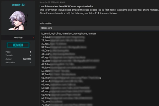 BKAV thừa nhận để lộ dữ liệu khách hàng: Do cấu hình hệ thống cloud Amazon