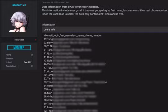 BKAV thừa nhận để lộ dữ liệu khách hàng: Do cấu hình hệ thống cloud Amazon