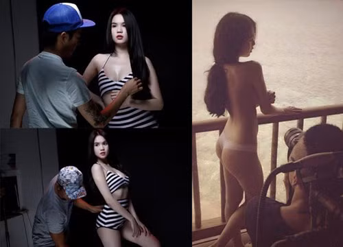 Ngọc Trinh tâm sự cô cảm thấy yên tâm khi làm việc với những stylist thân thuộc, đặc biệt là khi thực hiện những bộ ảnh nude 100%