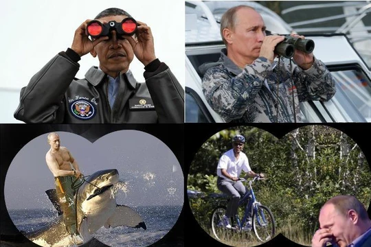 Ông Obama muốn khẳng định sức mạnh nam nhi trước nhiều phen show cơ bắp của tổng thống Nga Putin